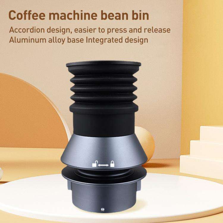 For Barsetto Coffee Grinder Powder Blowing Bean Bin Storage Container(Black)