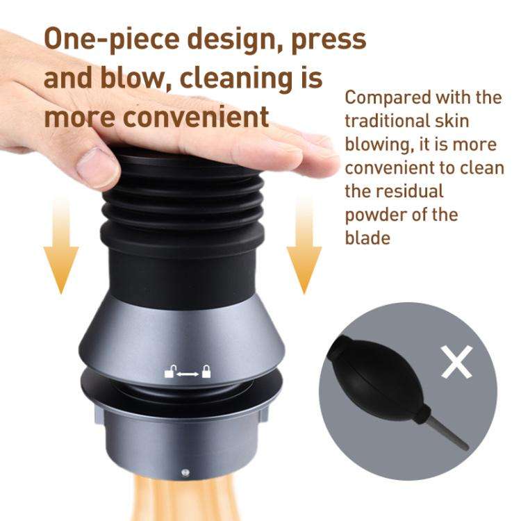 For Barsetto Coffee Grinder Powder Blowing Bean Bin Storage Container(Black)