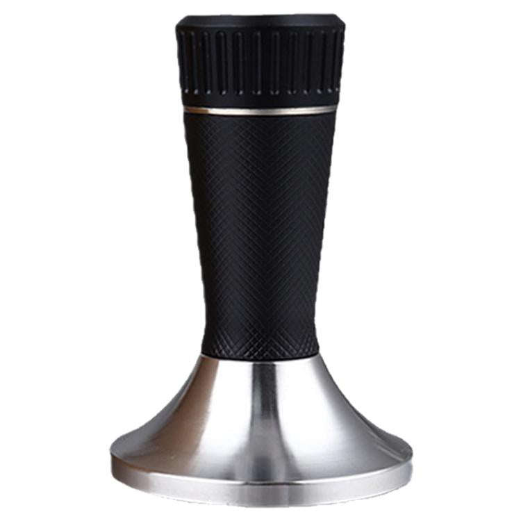 53.3mm Mesh Texture with Needle Coffee Powder Pressing Hammer Stainless Steel Cloth Powder(Black)