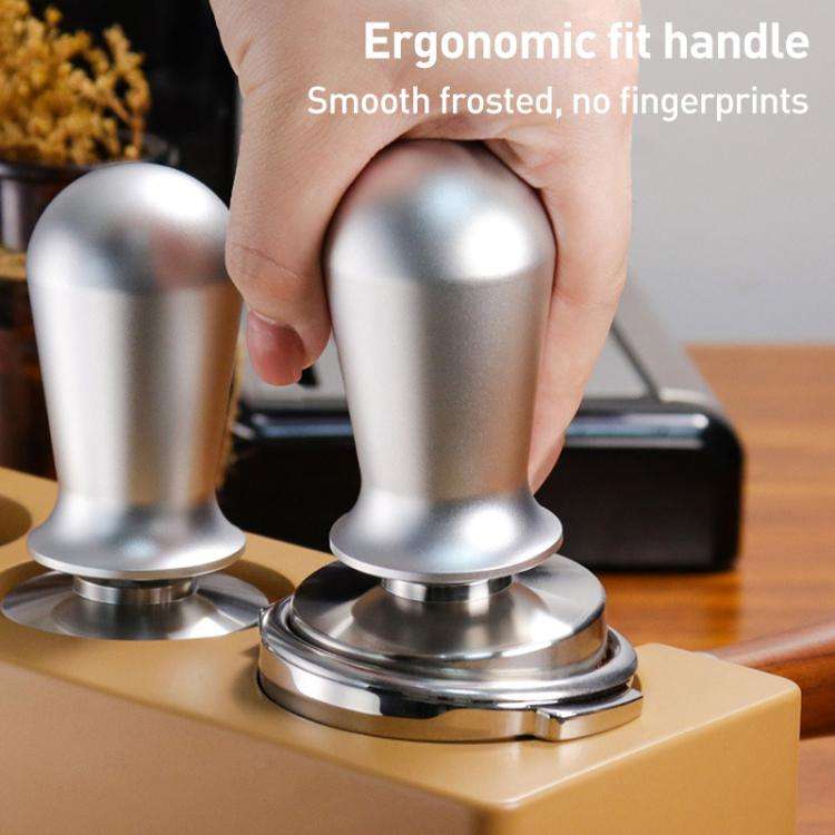 Stainless Steel Coffee Powder Hammer Pressure Powder Tampon, Size:51mm Silver