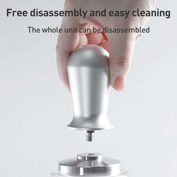 Stainless Steel Coffee Powder Hammer Pressure Powder Tampon, Size:51mm Silver