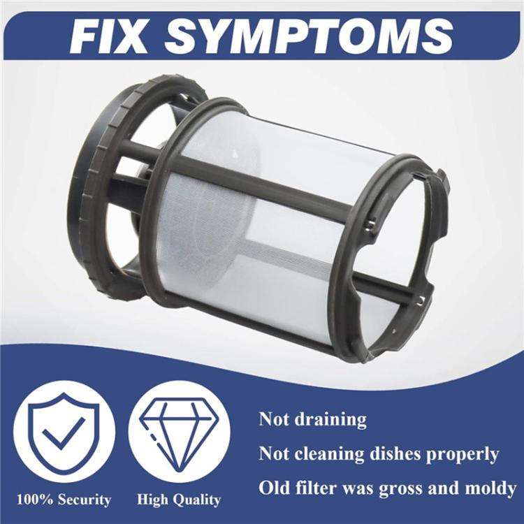 Dishwasher Pump Filter Cup for Whirlpool Kenmore W10872845(Grey)