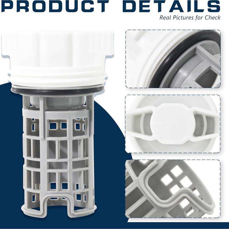 Washing Machine Drain Pump Filter For Samsung DC97-16991B(White Grey)