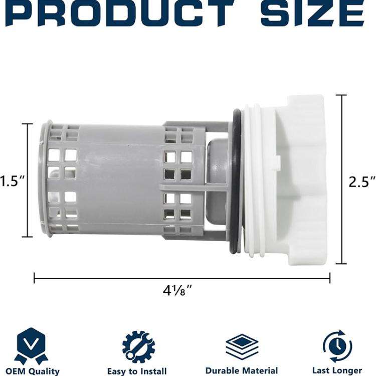 Washing Machine Drain Pump Filter For Samsung DC97-16991B(White Grey)