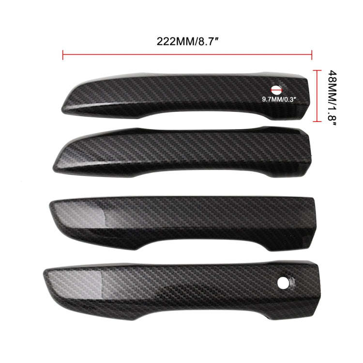 4 PCS Car Modified Carbon Door Handle Decoration for Honda Civic 2016-2020