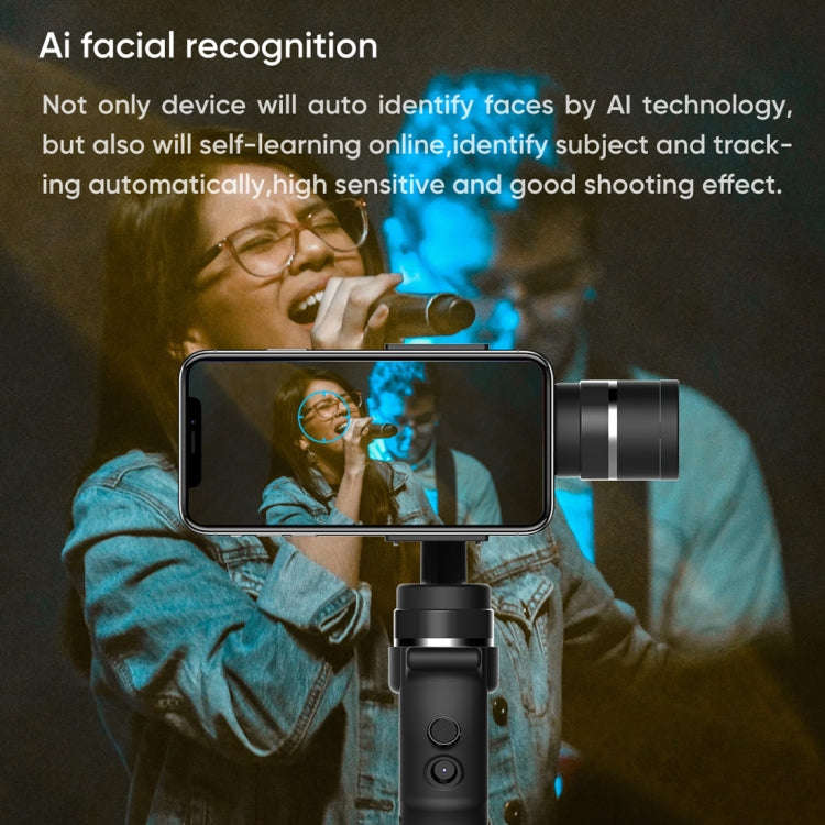 Funsnap Capture1 Outdoor Live Video Triaxial Handheld Gimbal Shooting Stabilizer(Black)