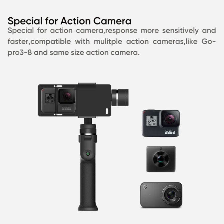 Funsnap Capture1 Outdoor Live Video Triaxial Handheld Gimbal Shooting Stabilizer(Black)