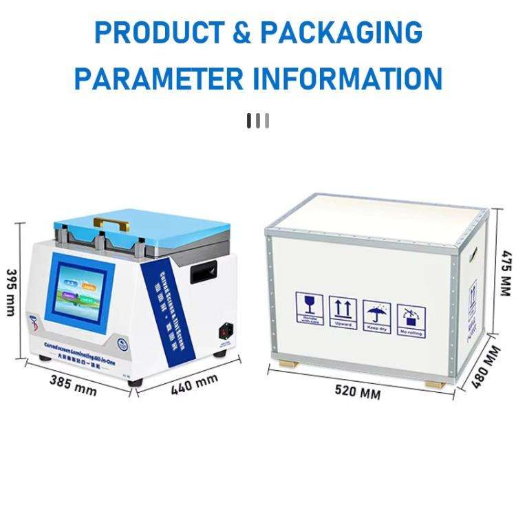 YYD YD-639 UV Curing Laminating Defoaming All-in-One, Plug:UK Plug