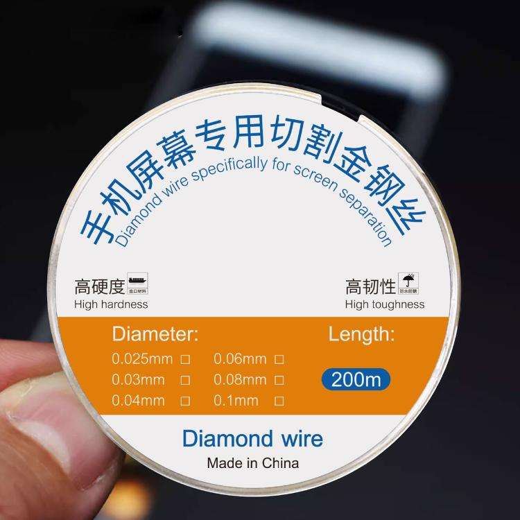 200m Screen Separation Specifically Diamond Cutting Wire, Diameter:0.08mm