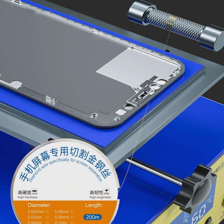 200m Screen Separation Specifically Diamond Cutting Wire, Diameter:0.08mm