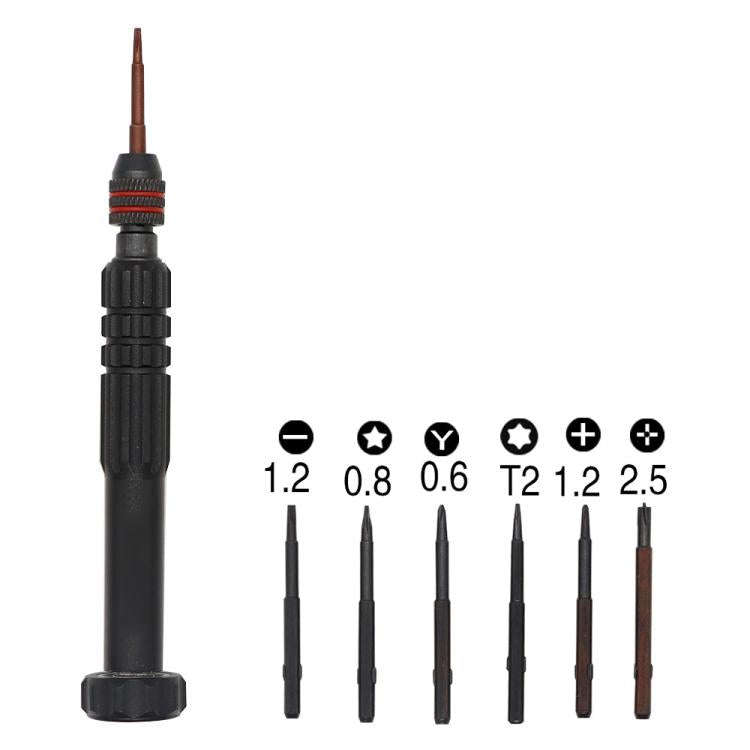 6 in 1 Aluminum Alloy Screwdriver Set