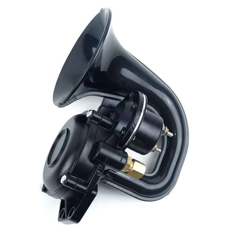 12/24V Car 300dB Electric Snail Air Horn For Scania / Volvo(Black)
