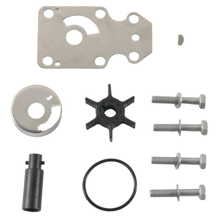 Outboard Water Pump Impeller Repair Kit for YAMAHA F6 F8 4-Stroke 68T-W0078-00(Silver + Black)