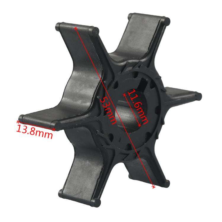 Outboard Water Pump Impeller Repair Kit for YAMAHA F6 F8 4-Stroke 68T-W0078-00(Silver + Black)