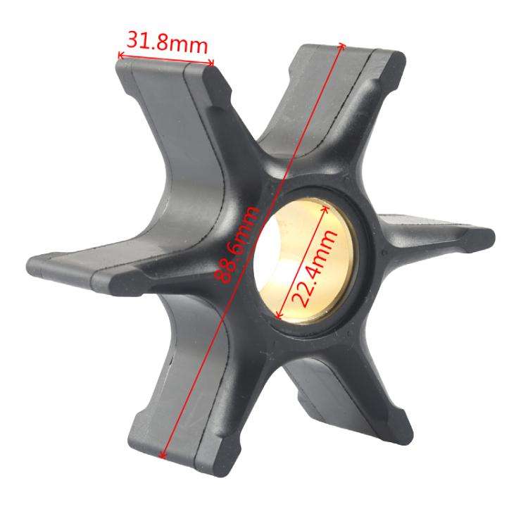 Outboard Water Pump Impeller for Johnson / Evinrude 85-300HP 75/90/120HP 5001593(Black)