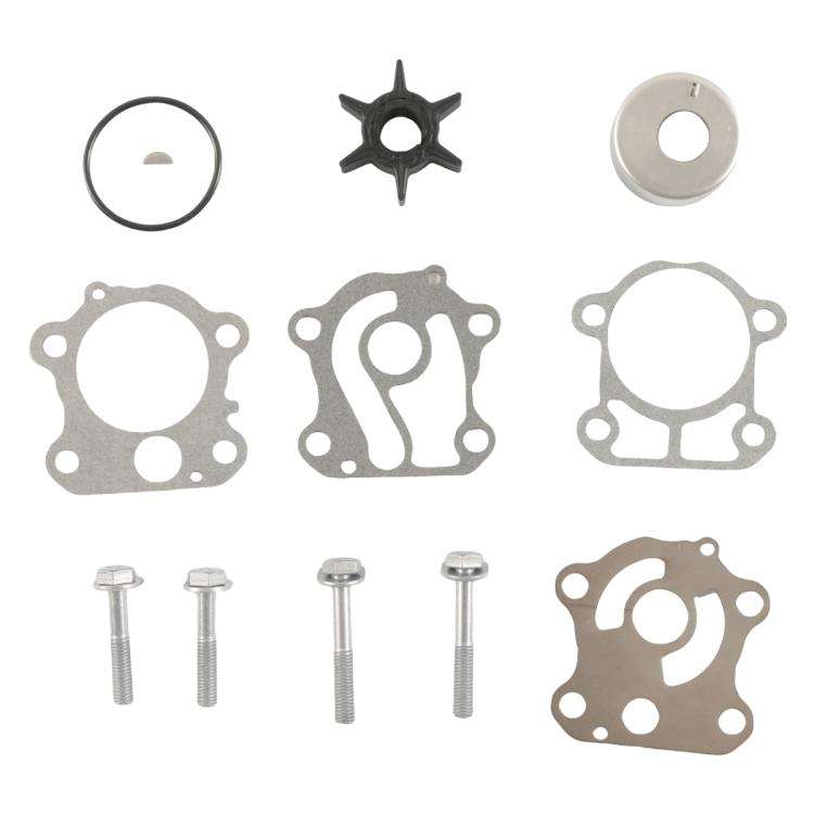Outboard Water Pump Impeller Repair Kit for YAMAHA 60HP 6K5-W0078-01(Silver + Black)