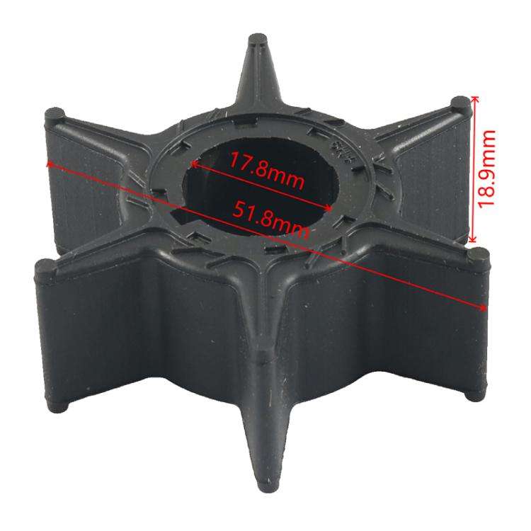 Outboard Water Pump Impeller Repair Kit for YAMAHA 60HP 6K5-W0078-01(Silver + Black)