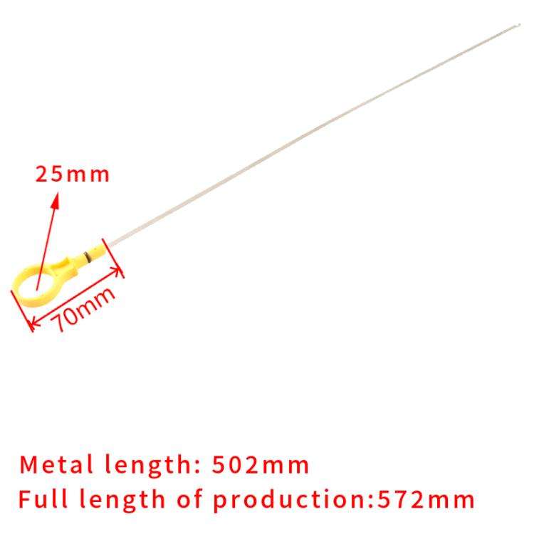 Car Engine Oil Level Oil Measuring Rod for Mazda 2 2007-2012 ZJ02-10-450(Yellow+Silver)