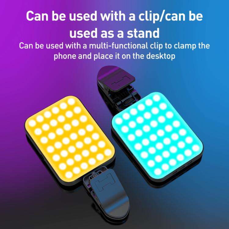 W80 Multifunctional Portable Magnetic Fill Light, Style:RGB Light