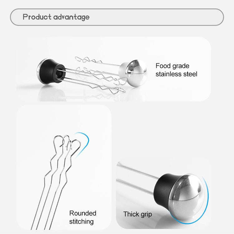 Stainless Steel Tumbler Coffee Loose Powder Needle(Black)