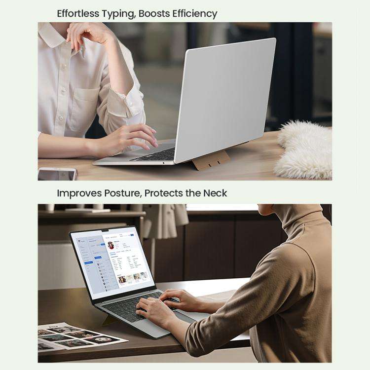 NILLKIN DualWing Adhesive Laptop Stand(Khaki)