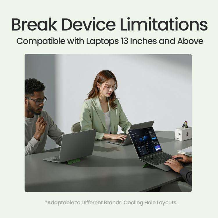 NILLKIN DualWing Adhesive Laptop Stand(Khaki)