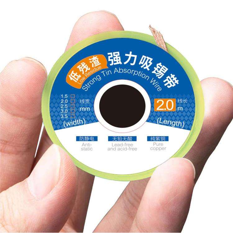 Strong Tin Absorption Wire, Model:3520(3.5mm x 2m)