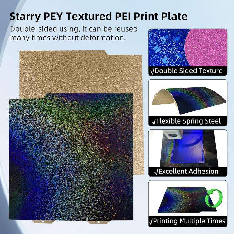 3D Printing Build Plate 184mm For Bambu Lab A1 mini Printer, Style:PEI Coating + PEY Film