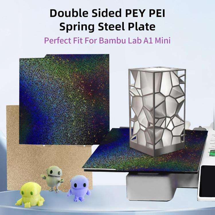 3D Printing Build Plate 184mm For Bambu Lab A1 mini Printer, Style:PEI Coating + PEY Film