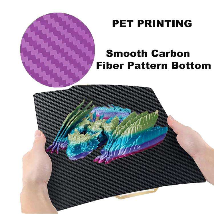 3D Printing Build Plate 257mm For Bambu Lab A1 Printer Platform, Style:PEI Coating + PET Film