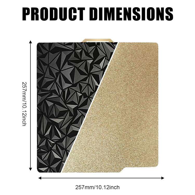 3D Printing Build Plate 257mm For Bambu Lab A1 Printer Platform, Style:PEI Coating + PEO Diamond ...