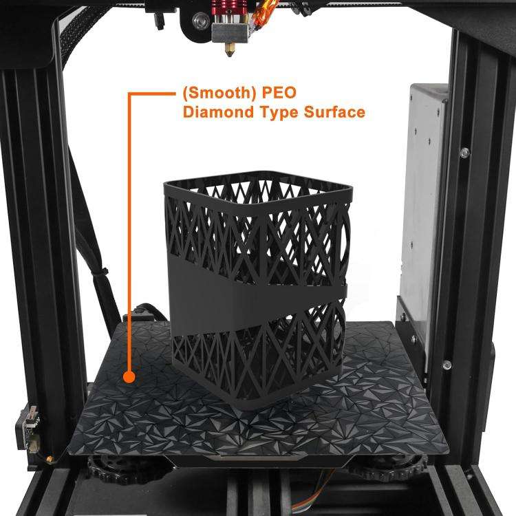 3D Printing Build Plate 257mm For Bambu Lab A1 Printer Platform, Style:PEI Coating + PEO Diamond ...