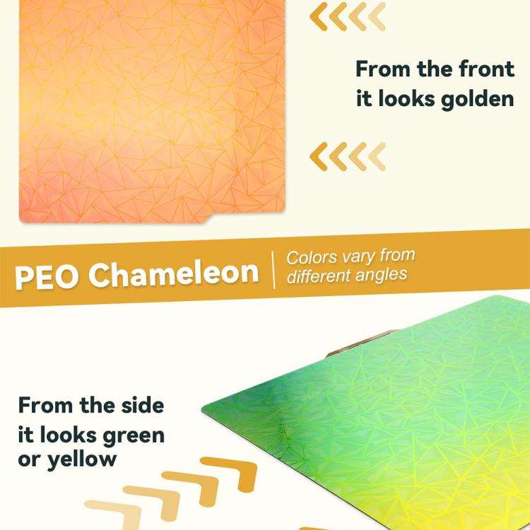 3D Printing Build Plate 257mm For Bambu Lab A1 Printer Platform, Style:PEI Coating + PEO Chameleon