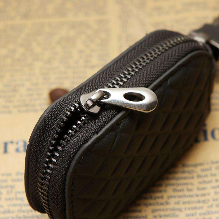 Microfiber Leather Universal Car Key Case Protective Cover(Coffee)
