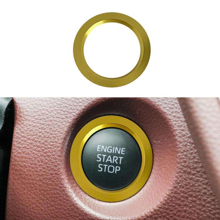 For Toyota Corolla Cross / Yaris Car One-key Start Engine Key Ignition Switch Decorative Ring Cov...