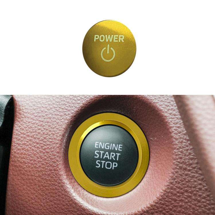 For Toyota Corolla Cross / Yaris Car One-key Start Engine Key Ignition Switch Decorative Ring Cov...