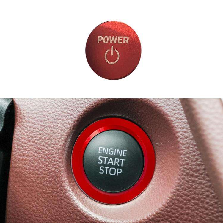 For Toyota Corolla Cross / Yaris Car One-key Start Engine Key Ignition Switch Decorative Ring Cov...