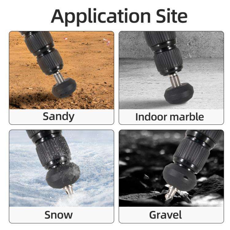 BEXIN FT-13 3/8 Screw Rubber Feet Pads Tripod Anti-Slip Foot Pad(Black)