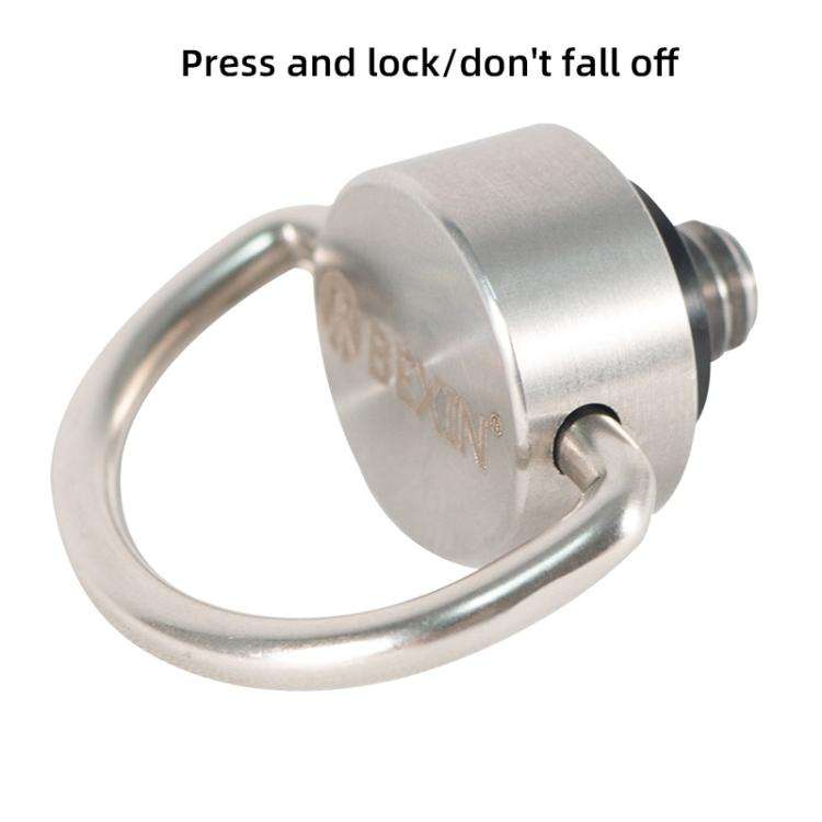 BEXIN LS020 Quick Release Plate Screws 1/4 inch C-Ring Adapter Mount Screws(Steel Color)