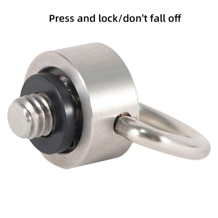 BEXIN LS020 Quick Release Plate Screws 1/4 inch C-Ring Adapter Mount Screws(Steel Color)