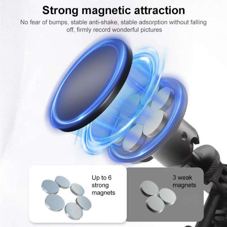 Strong Magnetic Round Base Aluminum Alloy Desktop Base