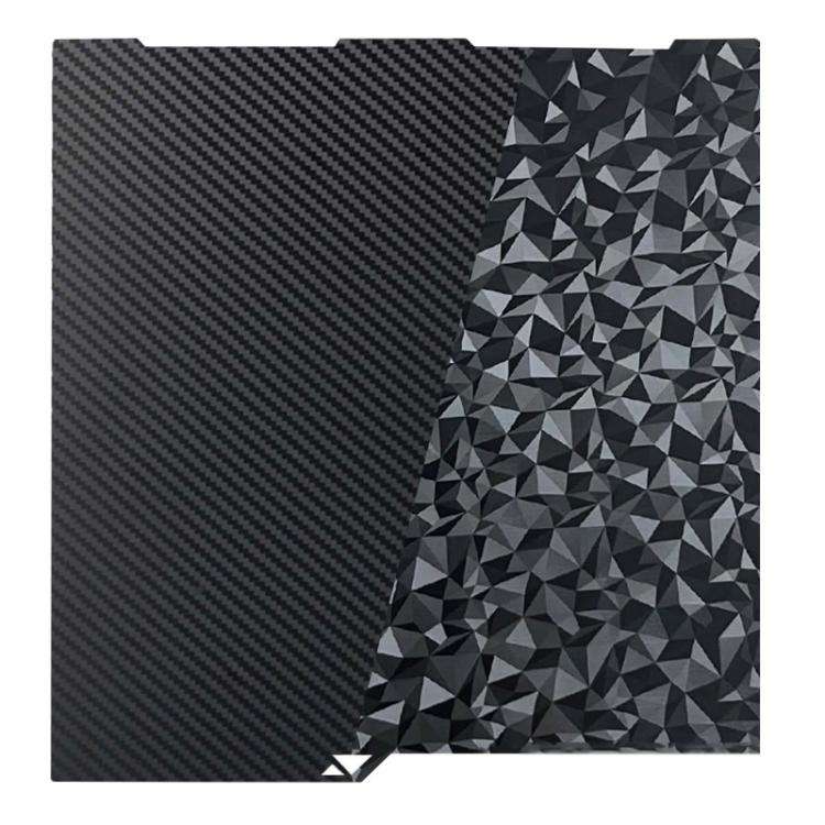 3D Printer Build Plate Spring Steel Sheet For ANYCUBIC 268x256mm, Style:PET Carbon Fiber + PEO Di...
