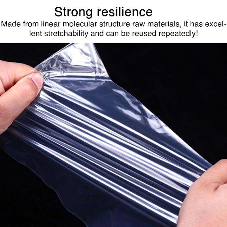 100pcs Double Layer Environmental Label Warning Printed Ziplock Bag, Size:8 x 9.5cm 12 Wire
