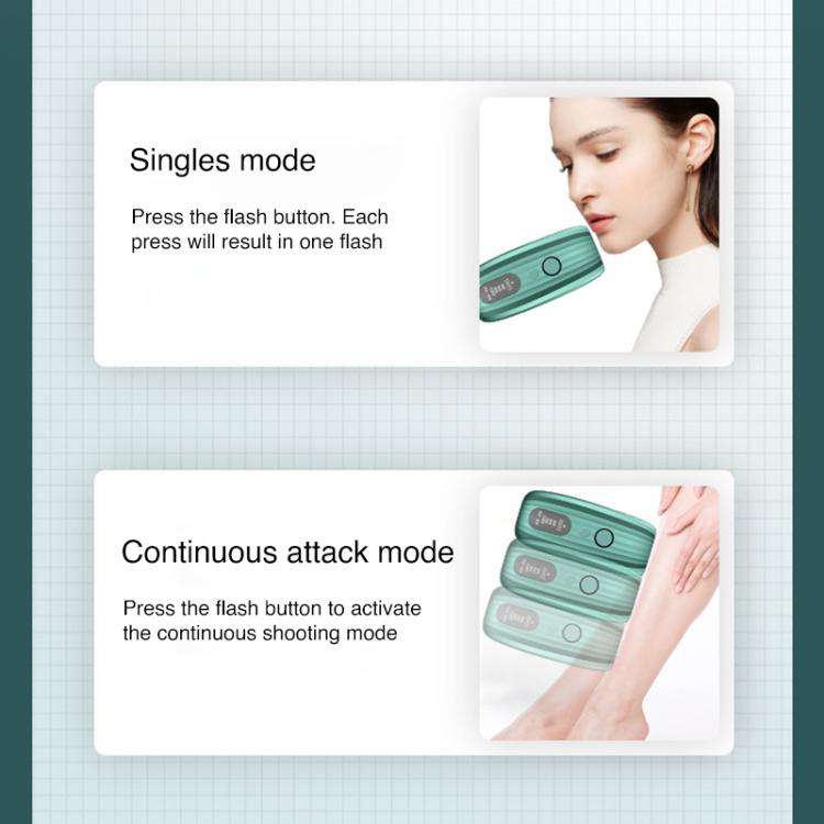 FY-B501 Laser Hair Removal Device Home Electric IPL Intense Pulse Hair Remover, EU Plug(Dark Green)