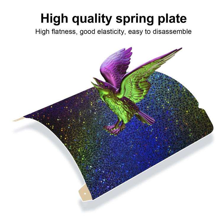 3D Printer Build Plate Spring Steel Sheet For Creality 235x235mm, Style:PEI Coating + PEY Film