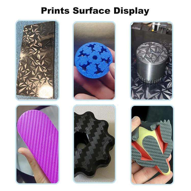 PET Carbon Fiber PEO Diamond Film Double-Sided 3D Printer Build Plate, Size:310x315mm
