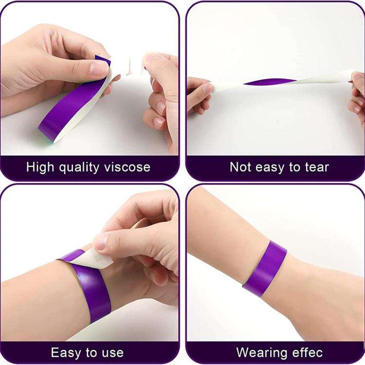 600pcs Disposable Waterproof Colored Bracelet(Type A)