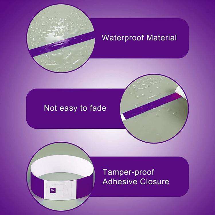 600pcs Disposable Waterproof Colored Bracelet(Type A)