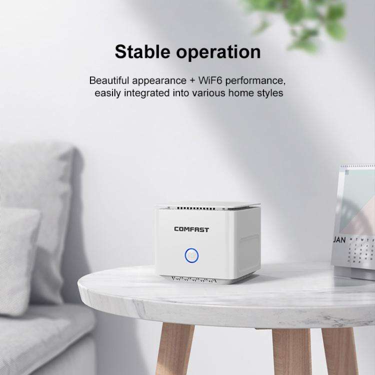 COMFAST CF-WR653AX 1500Mbps 2.4GHz / 5.8GHz Dual-Band Gigabit WiFi 6 Mesh Router, Plug:EU Plug