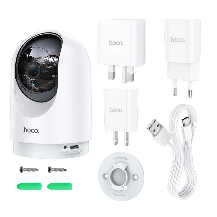 hoco D1 3MP 2.4G WiFi Indoor PTZ HD Camera(UK Plug)